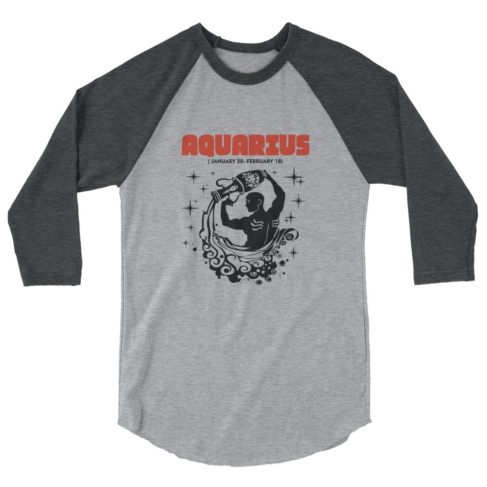 AQUARIUS - 3/4 sleeve raglan shirt