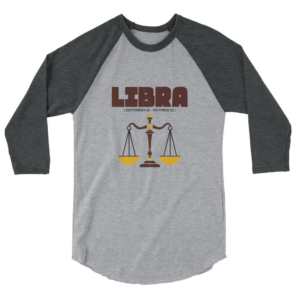 LIBRA - 3/4 sleeve raglan shirt