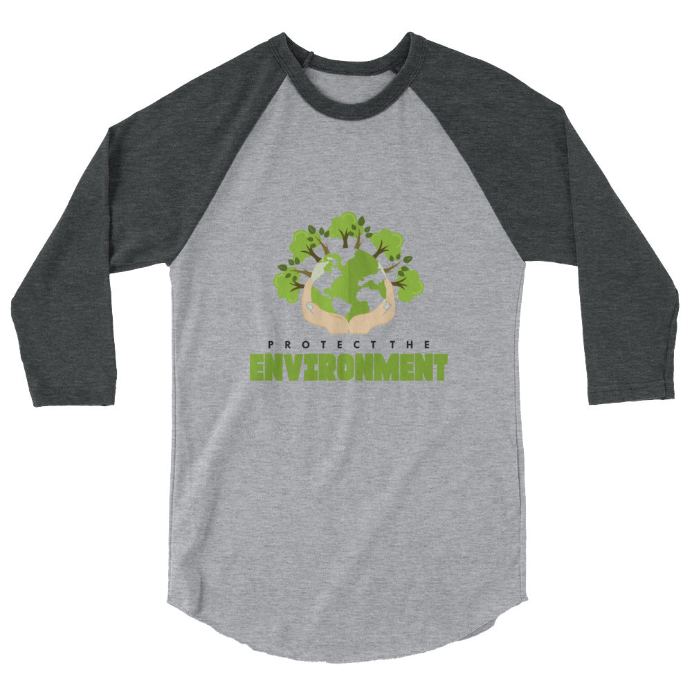 PROTECT THE ENVIRONMENT - 3/4 sleeve raglan shirt