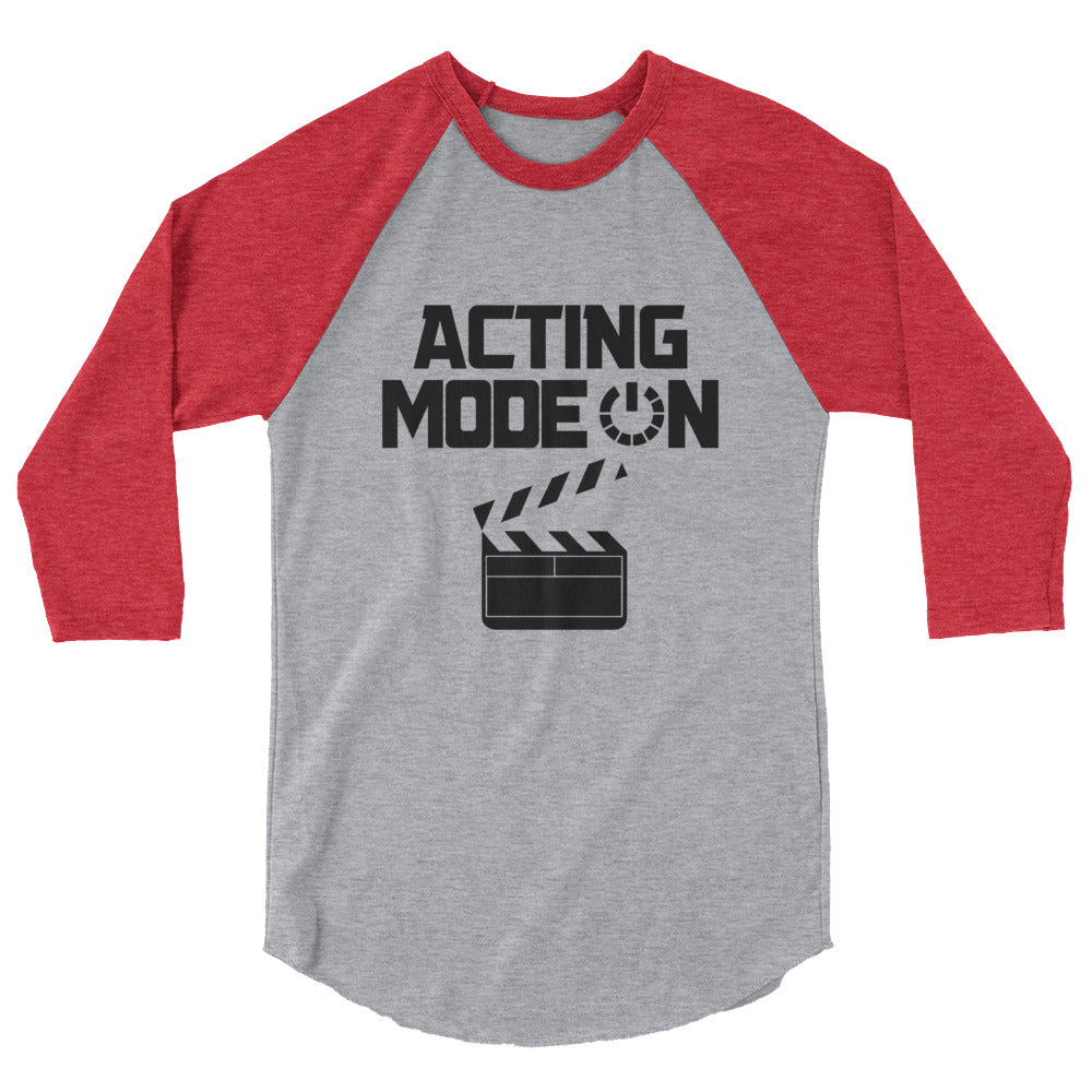 Acting mode - 3/4 sleeve raglan shirt