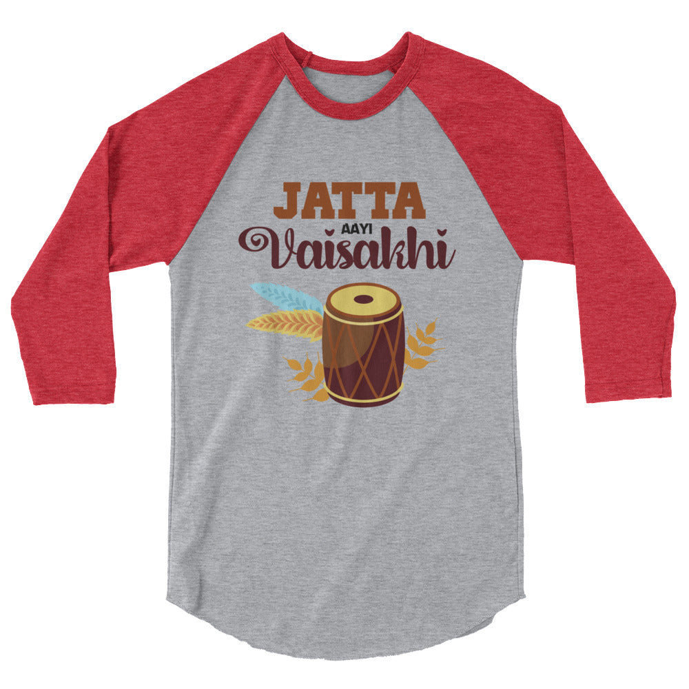 JATTA AAYI VAISAKHI - 3/4 sleeve raglan shirt