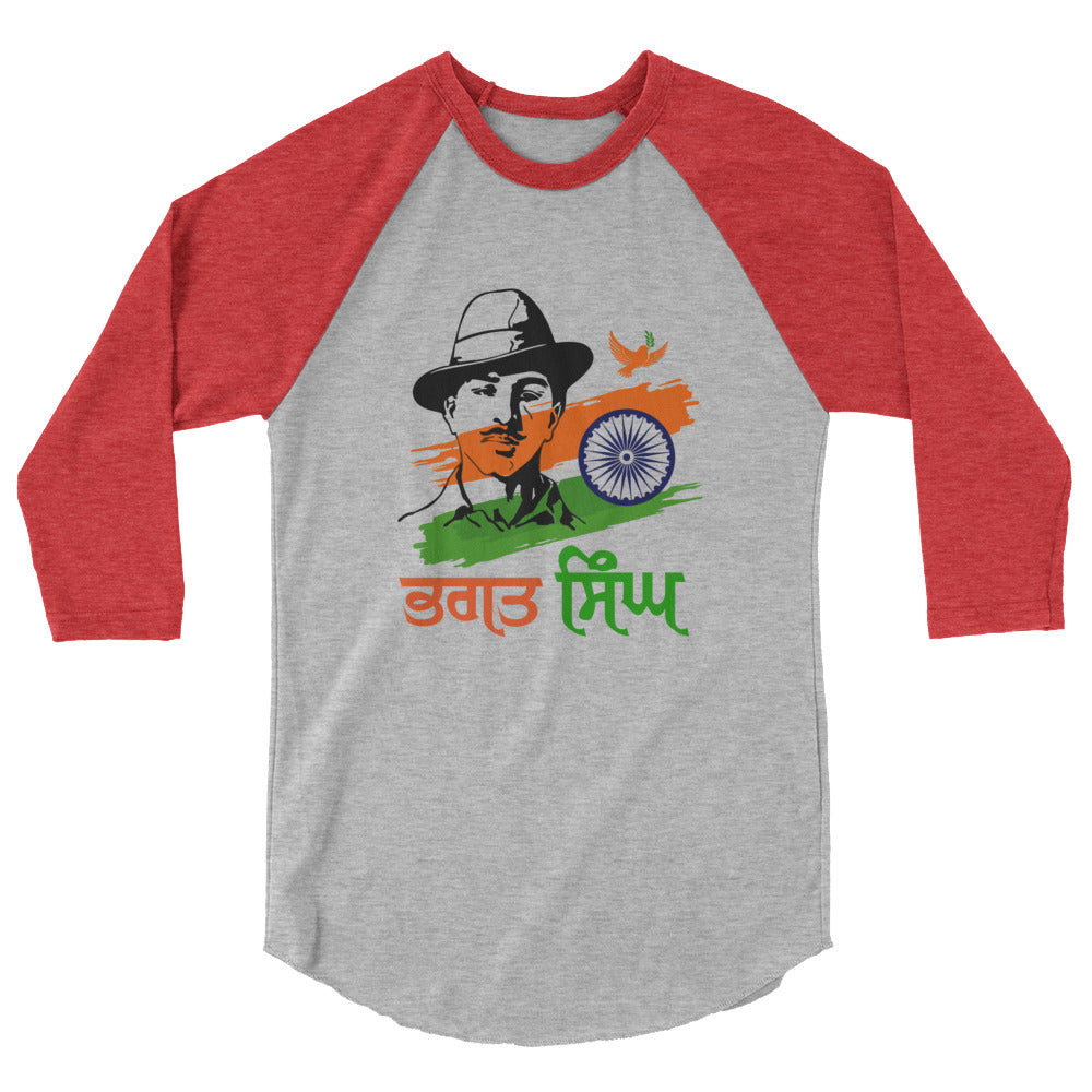 BHAGAT SINGH - 3/4 sleeve raglan shirt