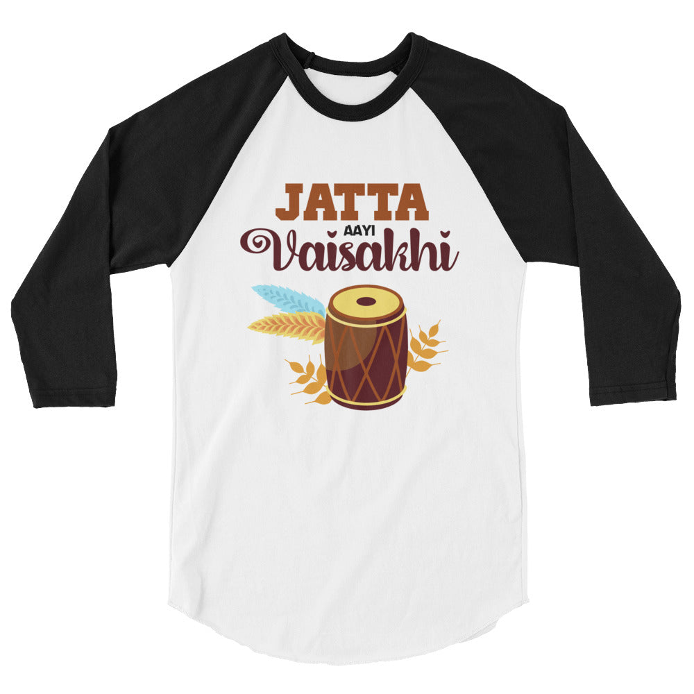 JATTA AAYI VAISAKHI - 3/4 sleeve raglan shirt