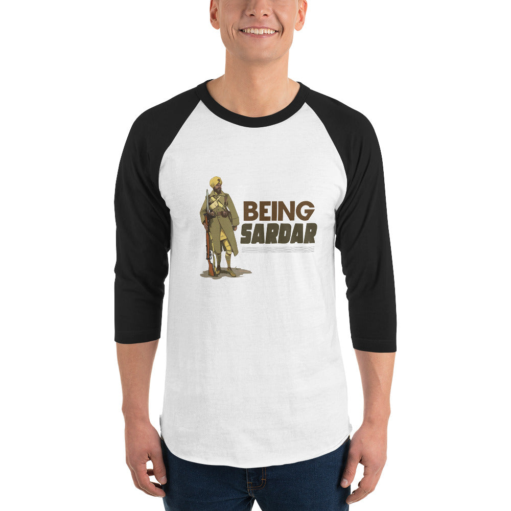 BEING SARDAR - 3/4 sleeve raglan shirt