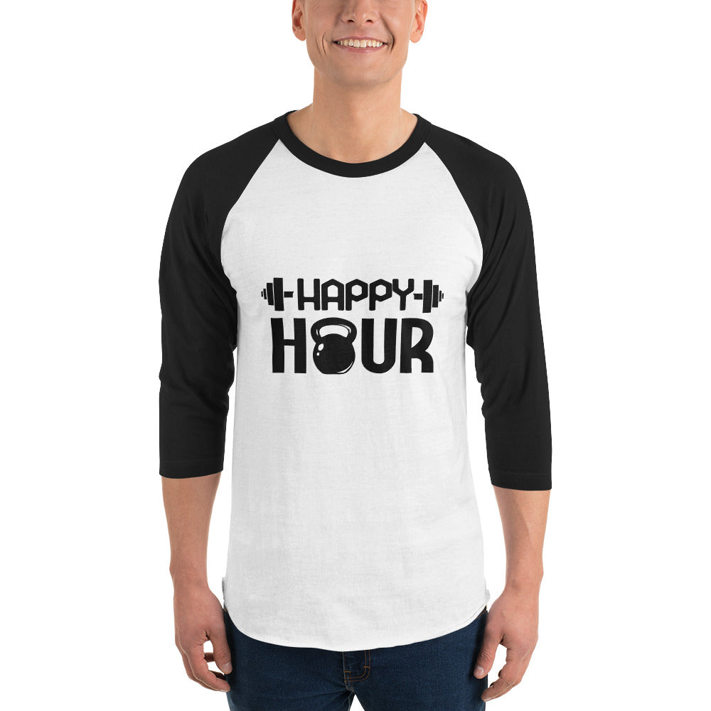 HAPPY HOUR - 3/4 sleeve raglan shirt