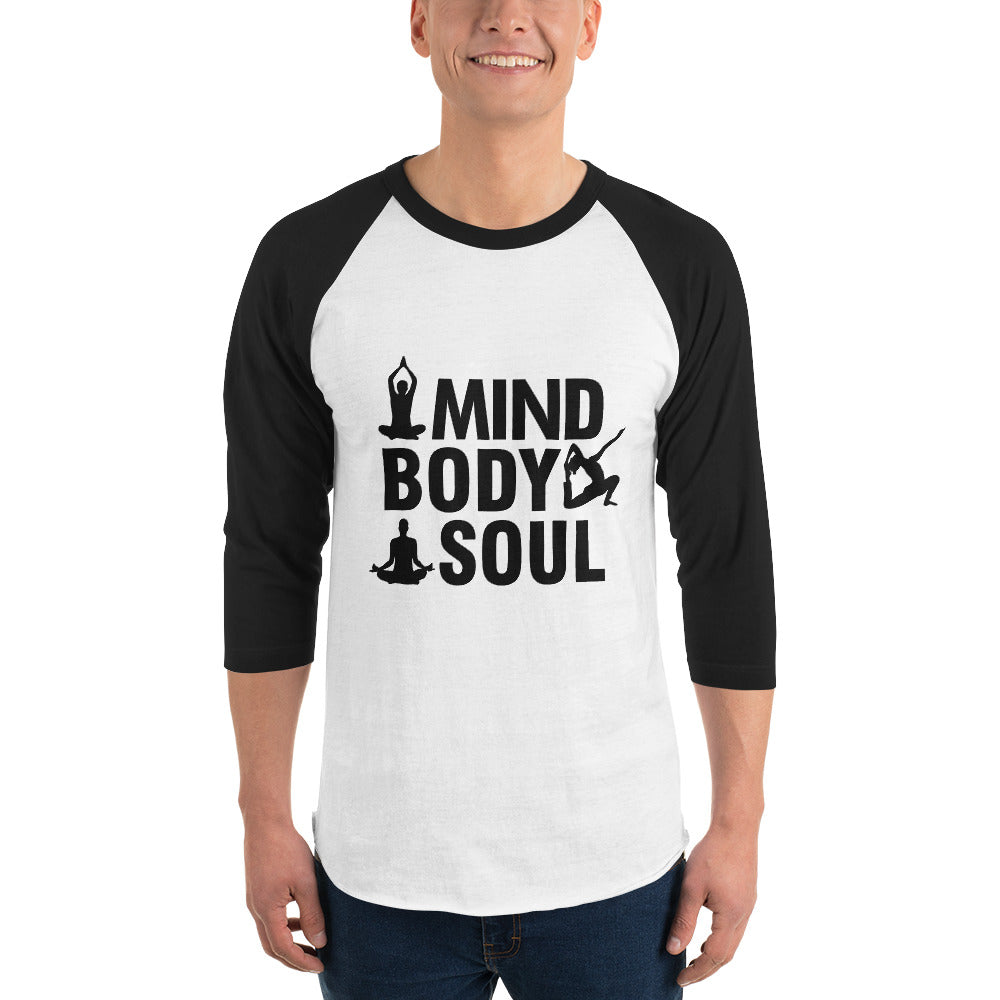 MIND BODY SOUL - 3/4 sleeve raglan shirt