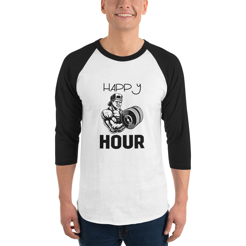 HAPPY HOUR - 3/4 sleeve raglan shirt