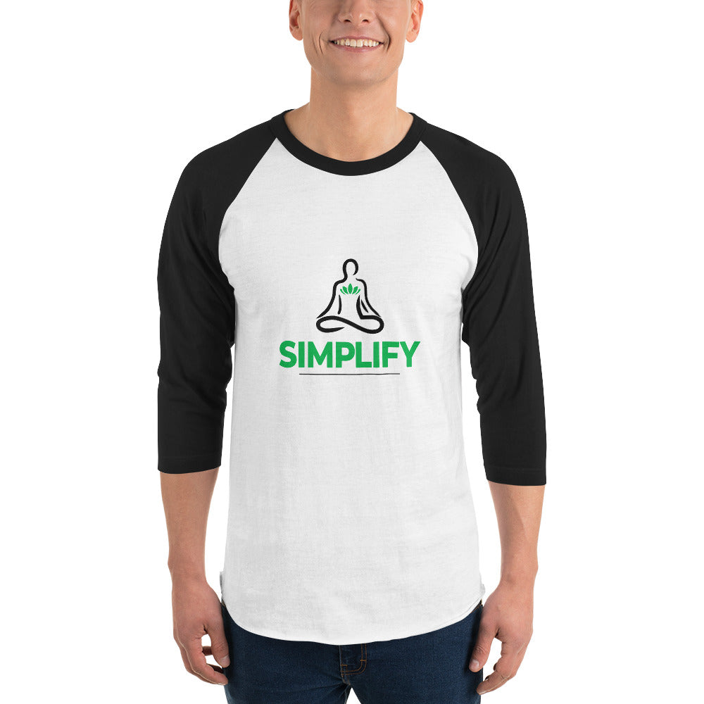 SIMPLIFY - 3/4 sleeve raglan shirt