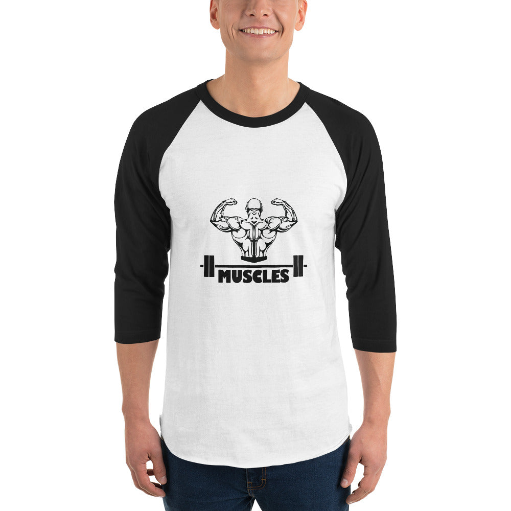 MUSCLES - 3/4 sleeve raglan shirt