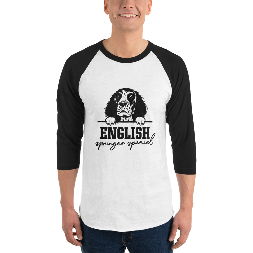ENGLISH SPRINGER SPANIEL - 3/4 sleeve raglan shirt