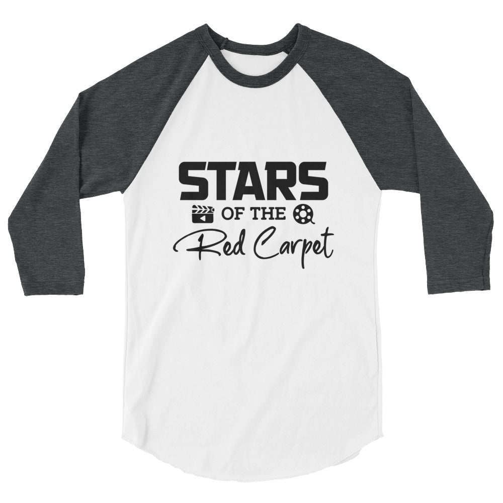 Stars of the red carpet- 3/4 sleeve raglan shirt