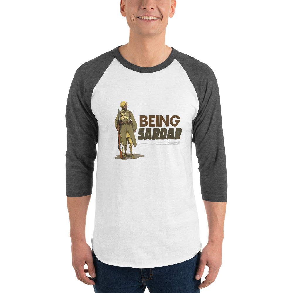 BEING SARDAR - 3/4 sleeve raglan shirt