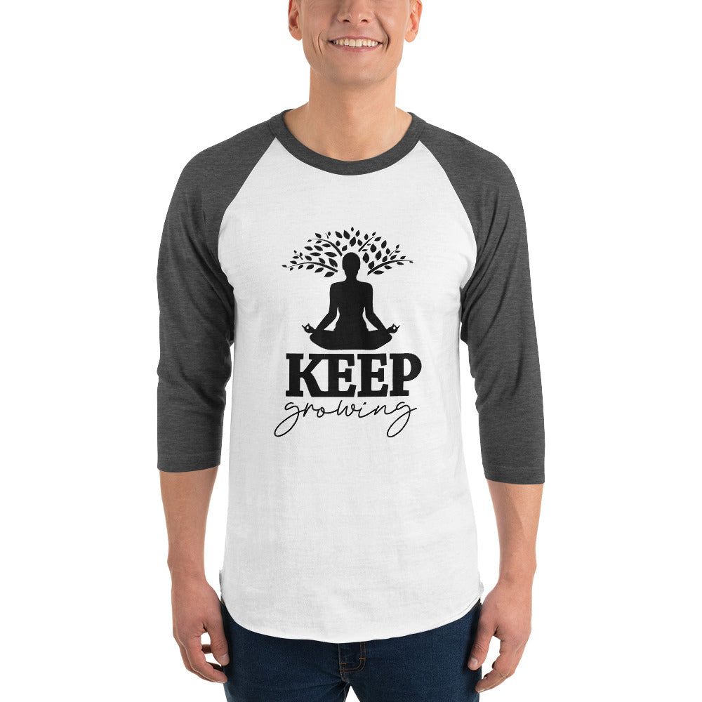 KEEP GROWING - 3/4 sleeve raglan shirt