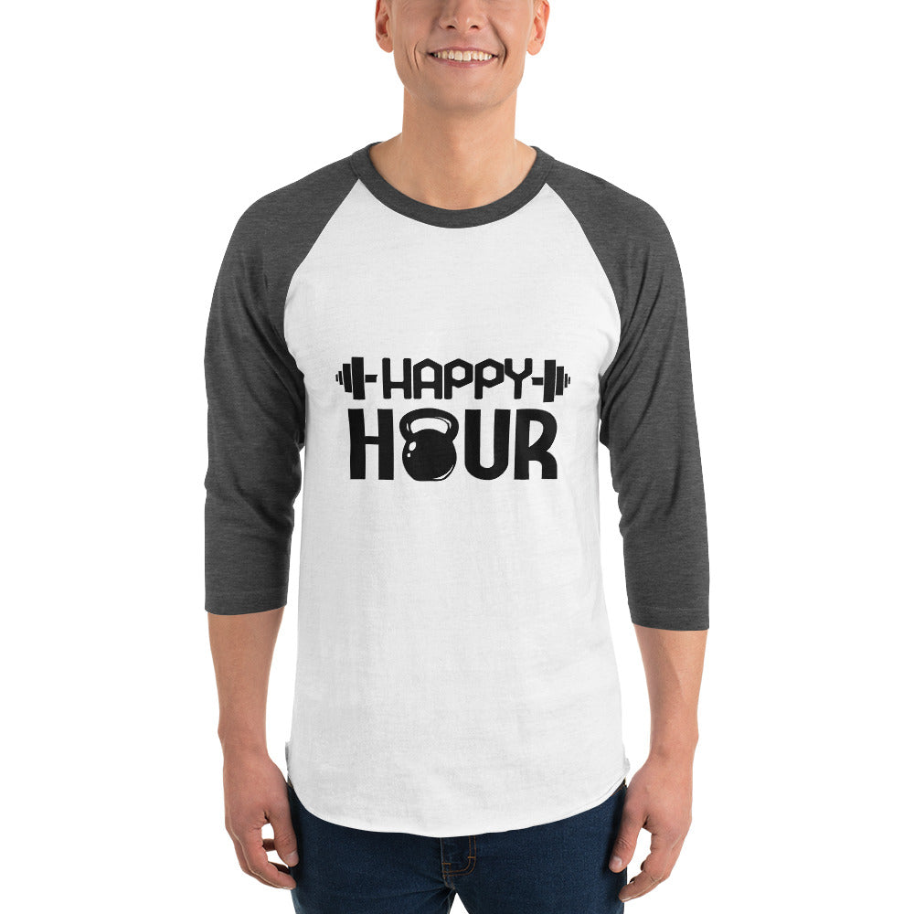 HAPPY HOUR - 3/4 sleeve raglan shirt