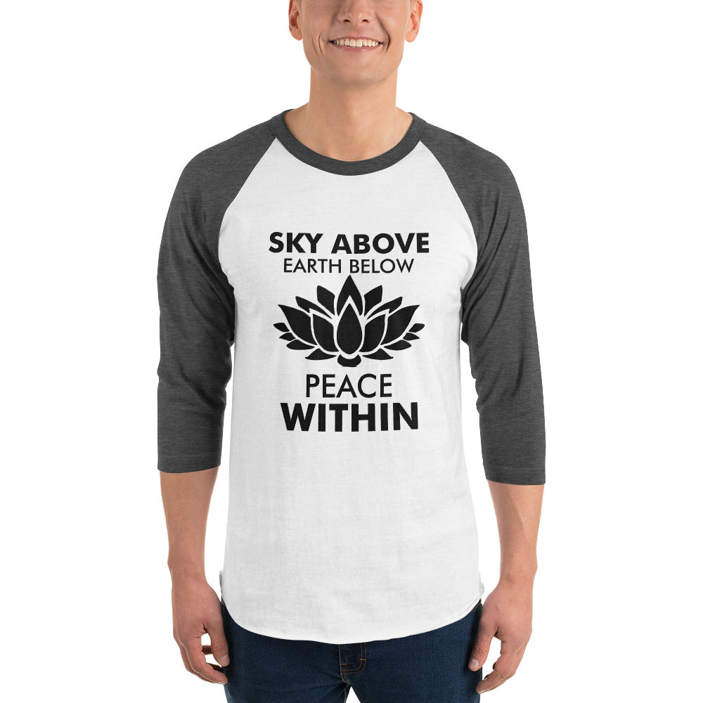 SKY ABOVE EARTH BELOW - 3/4 sleeve raglan shirt
