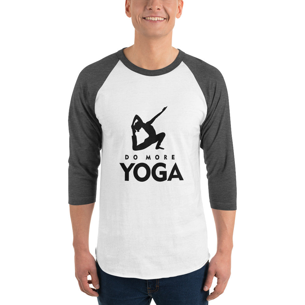 DO MORE YOGA - 3/4 sleeve raglan shirt