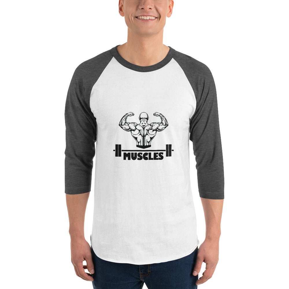 MUSCLES - 3/4 sleeve raglan shirt