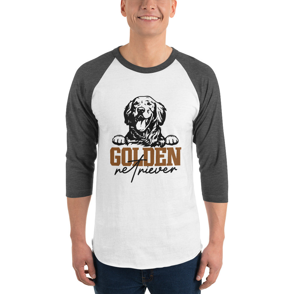 GOLDEN RETRIEVER - 3/4 sleeve raglan shirt