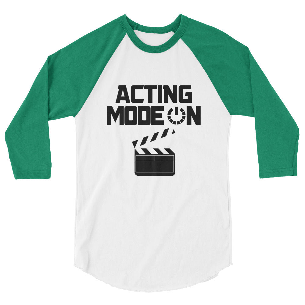 Acting mode - 3/4 sleeve raglan shirt