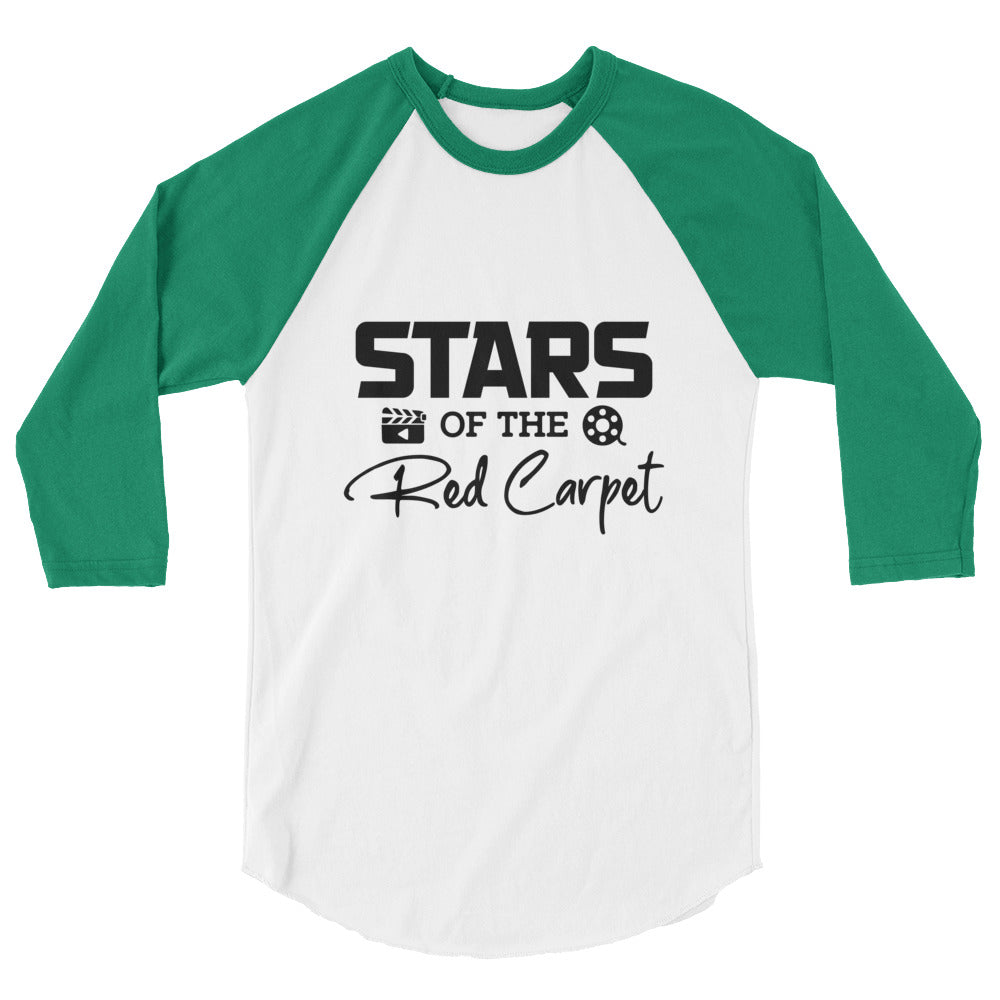 Stars of the red carpet- 3/4 sleeve raglan shirt