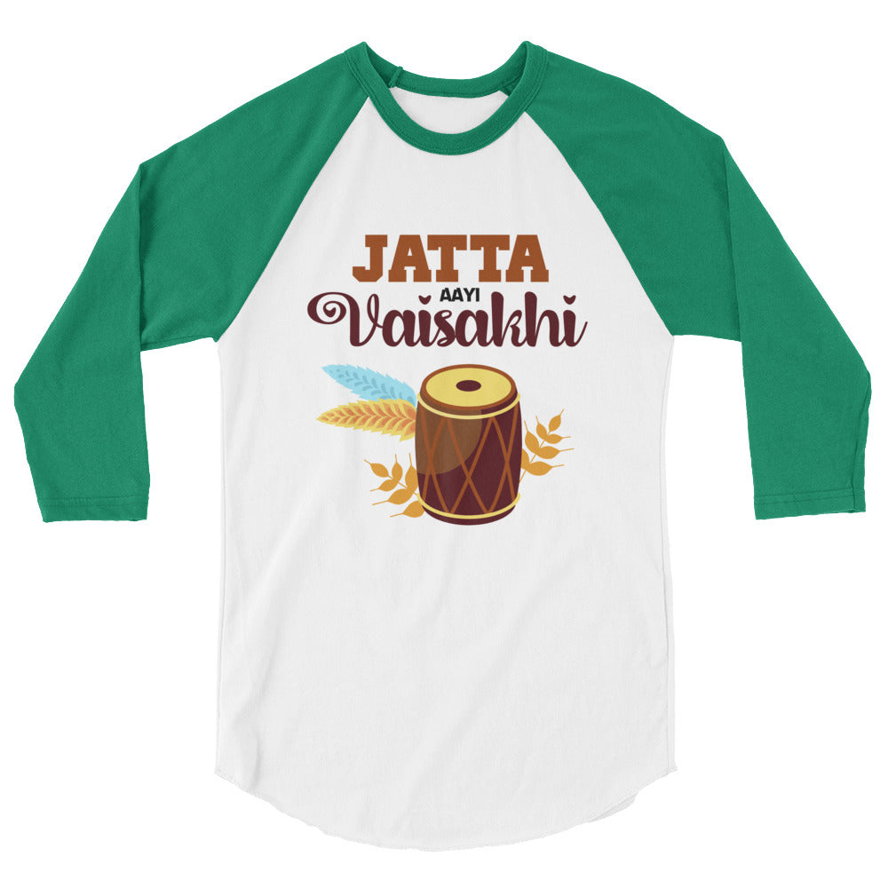 JATTA AAYI VAISAKHI - 3/4 sleeve raglan shirt