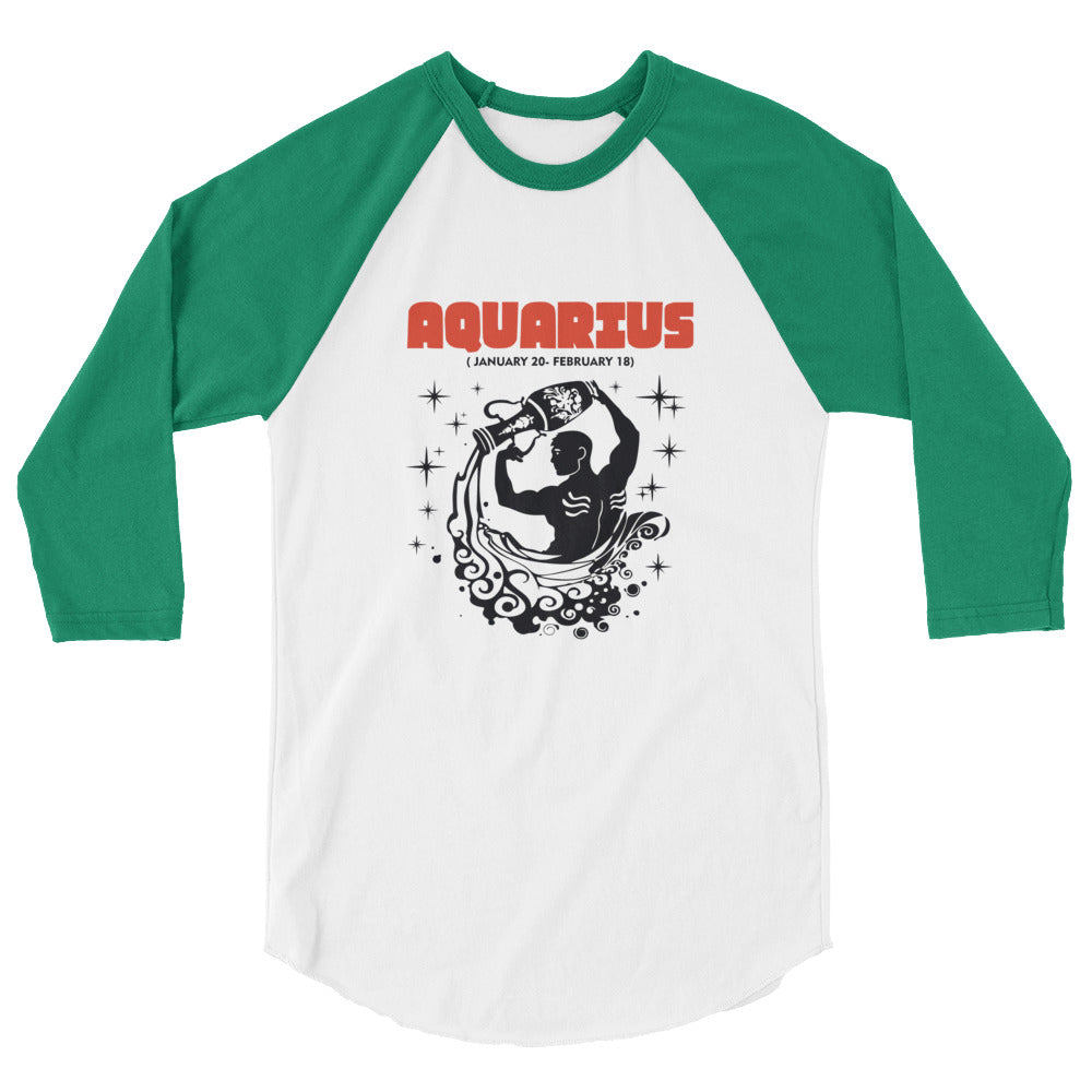 AQUARIUS - 3/4 sleeve raglan shirt