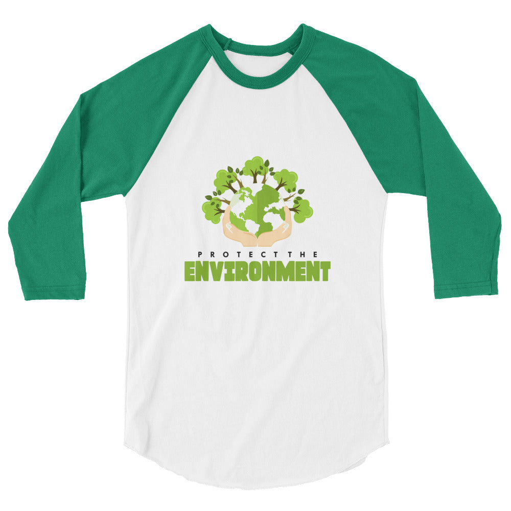 PROTECT THE ENVIRONMENT - 3/4 sleeve raglan shirt