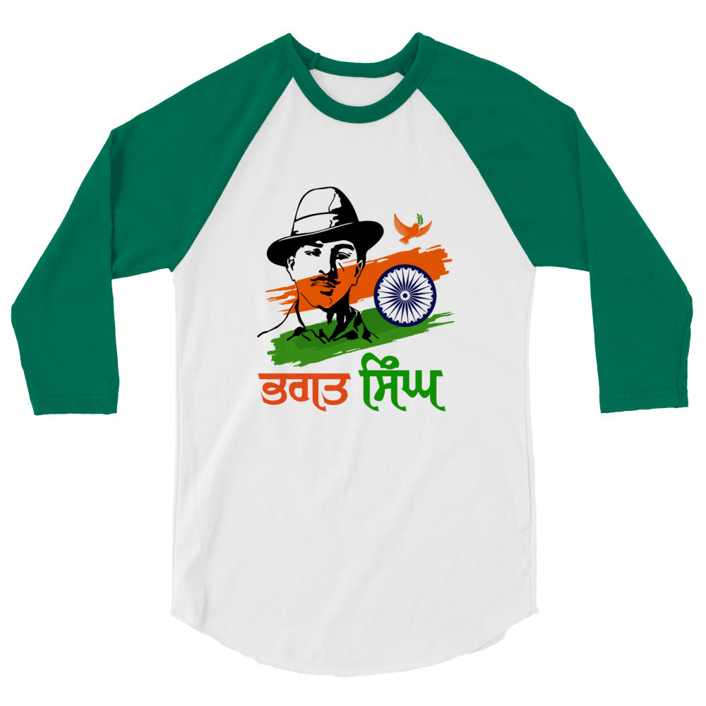 BHAGAT SINGH - 3/4 sleeve raglan shirt