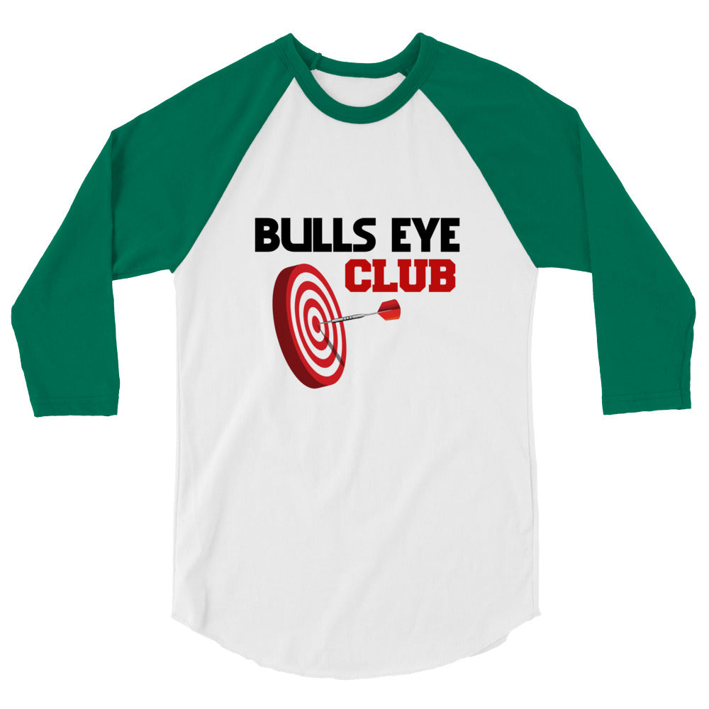 BULLS EYE CLUB - 3/4 sleeve raglan shirt