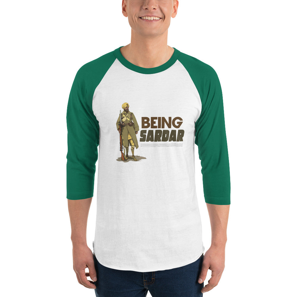 BEING SARDAR - 3/4 sleeve raglan shirt