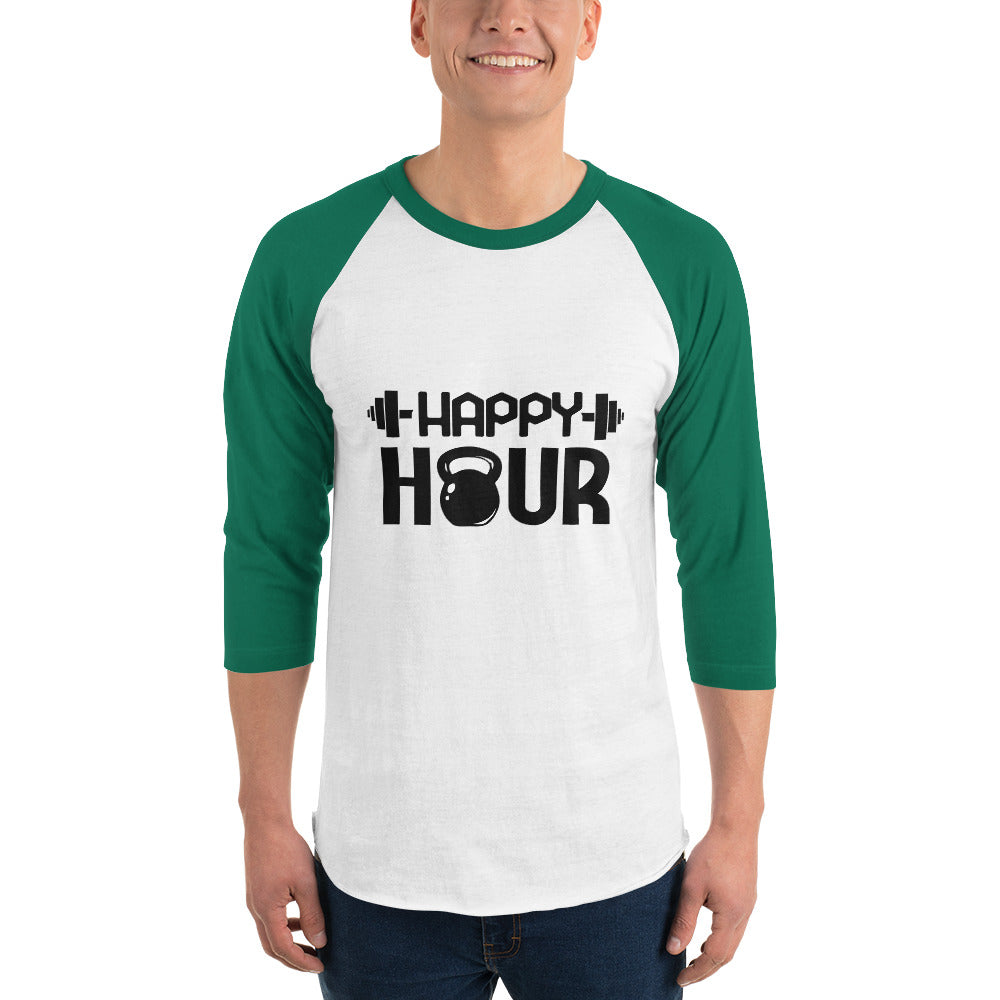 HAPPY HOUR - 3/4 sleeve raglan shirt