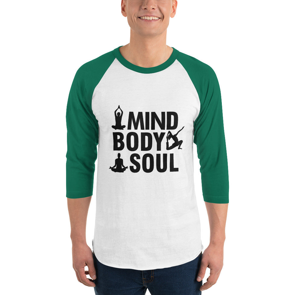MIND BODY SOUL - 3/4 sleeve raglan shirt
