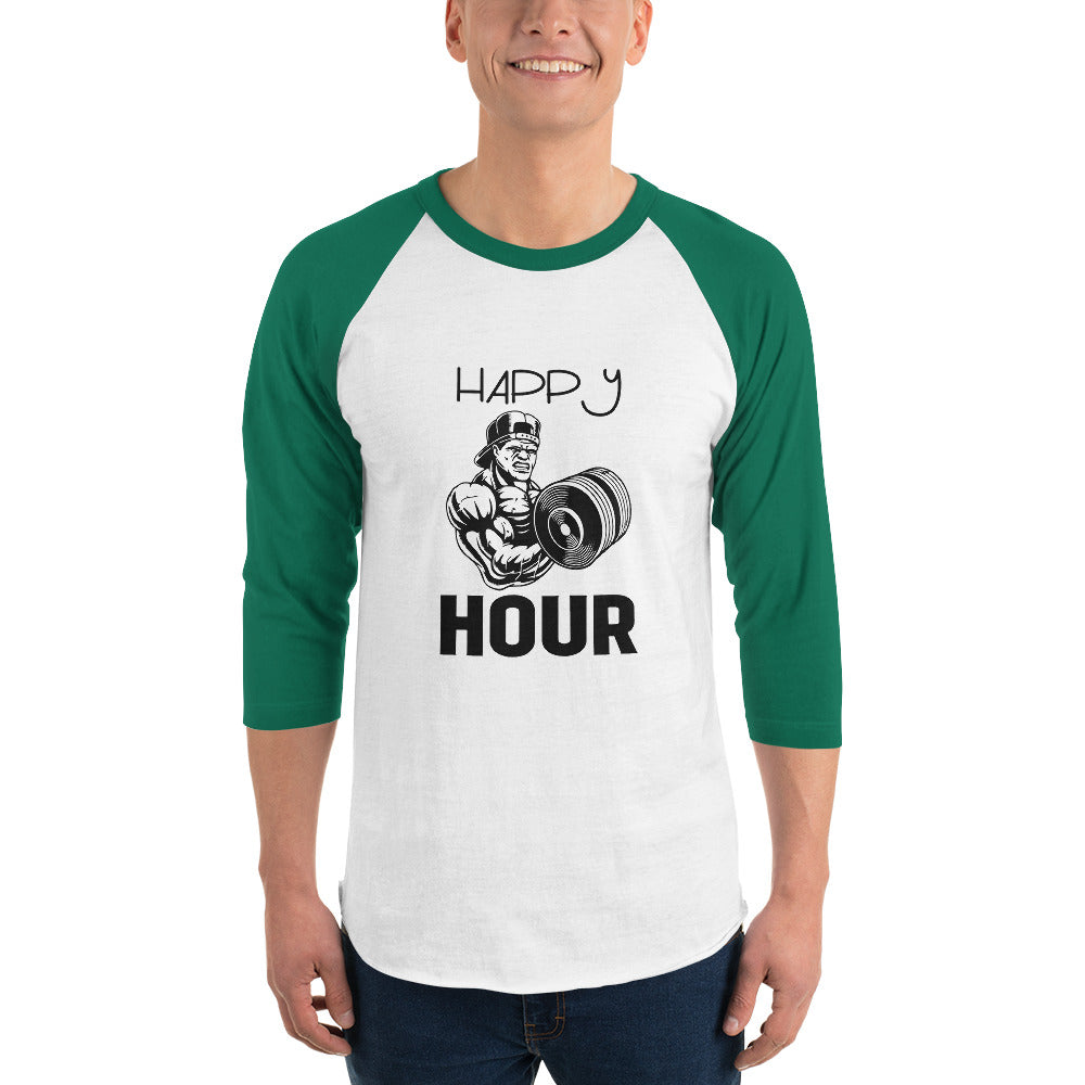 HAPPY HOUR - 3/4 sleeve raglan shirt
