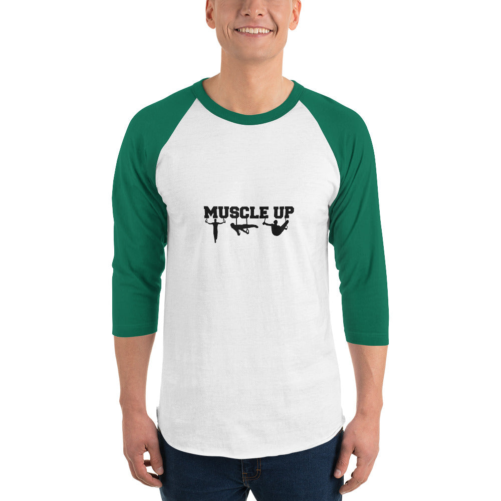 MUSCLE UP - 3/4 sleeve raglan shirt