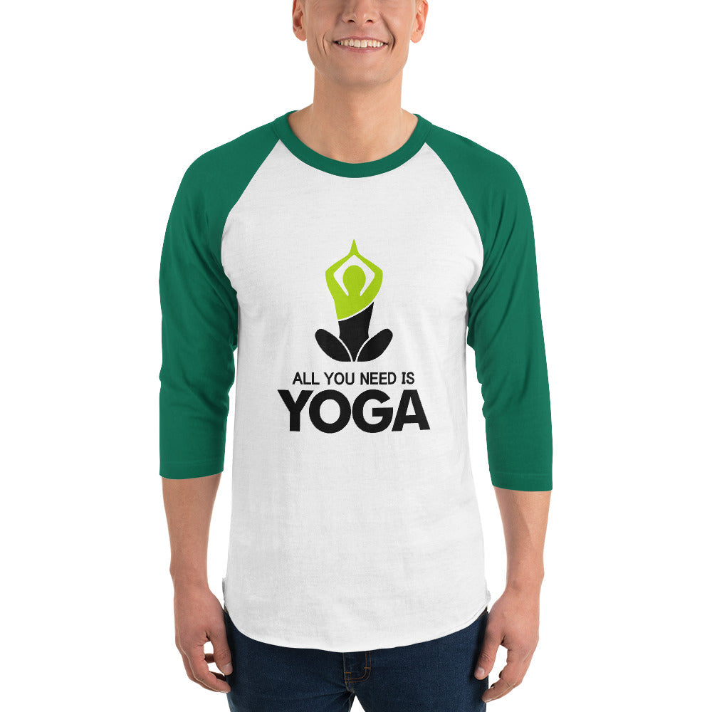 ALL YOU NEED IS YOGA - 3/4 sleeve raglan shirt