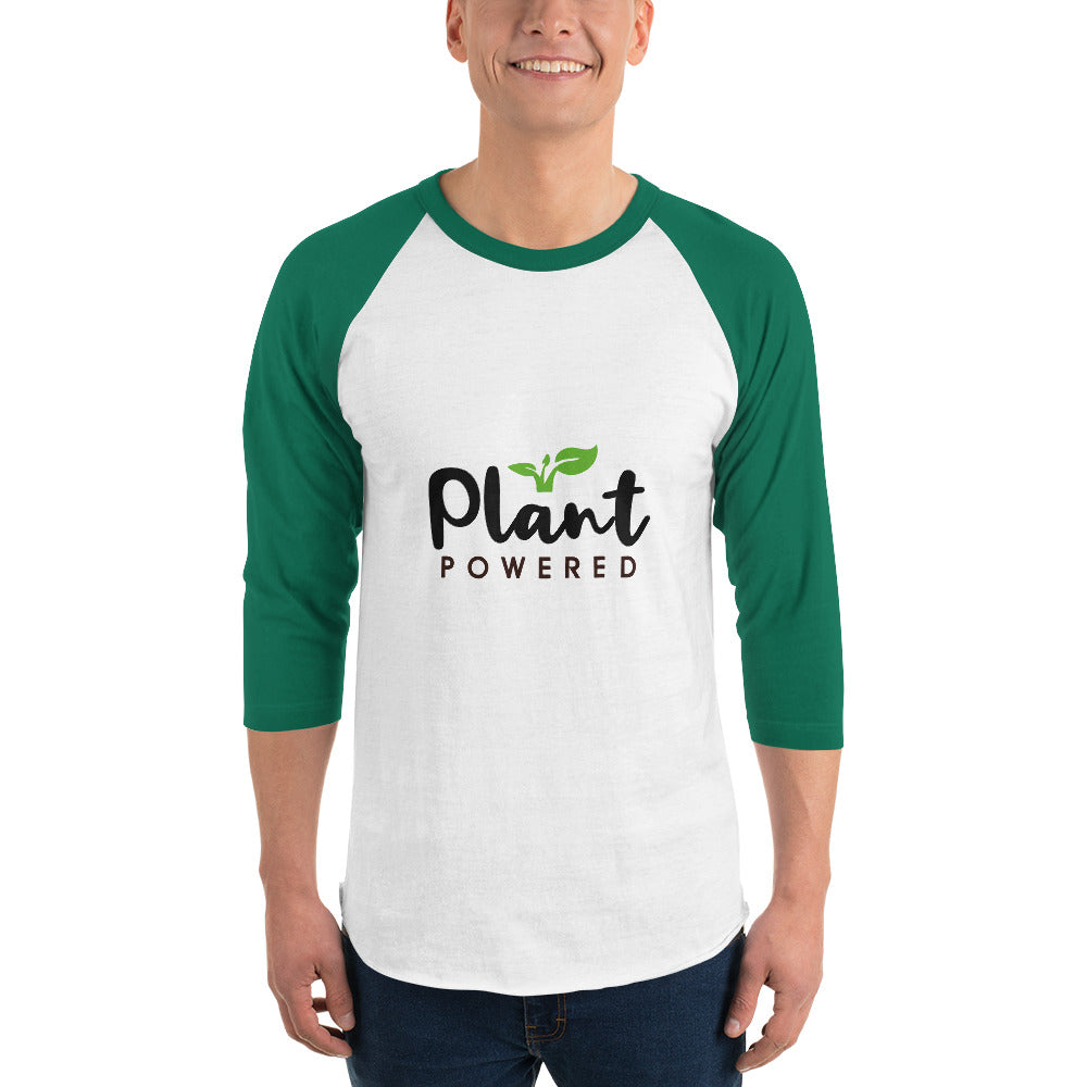 PLANT POWERED - 3/4 sleeve raglan shirt