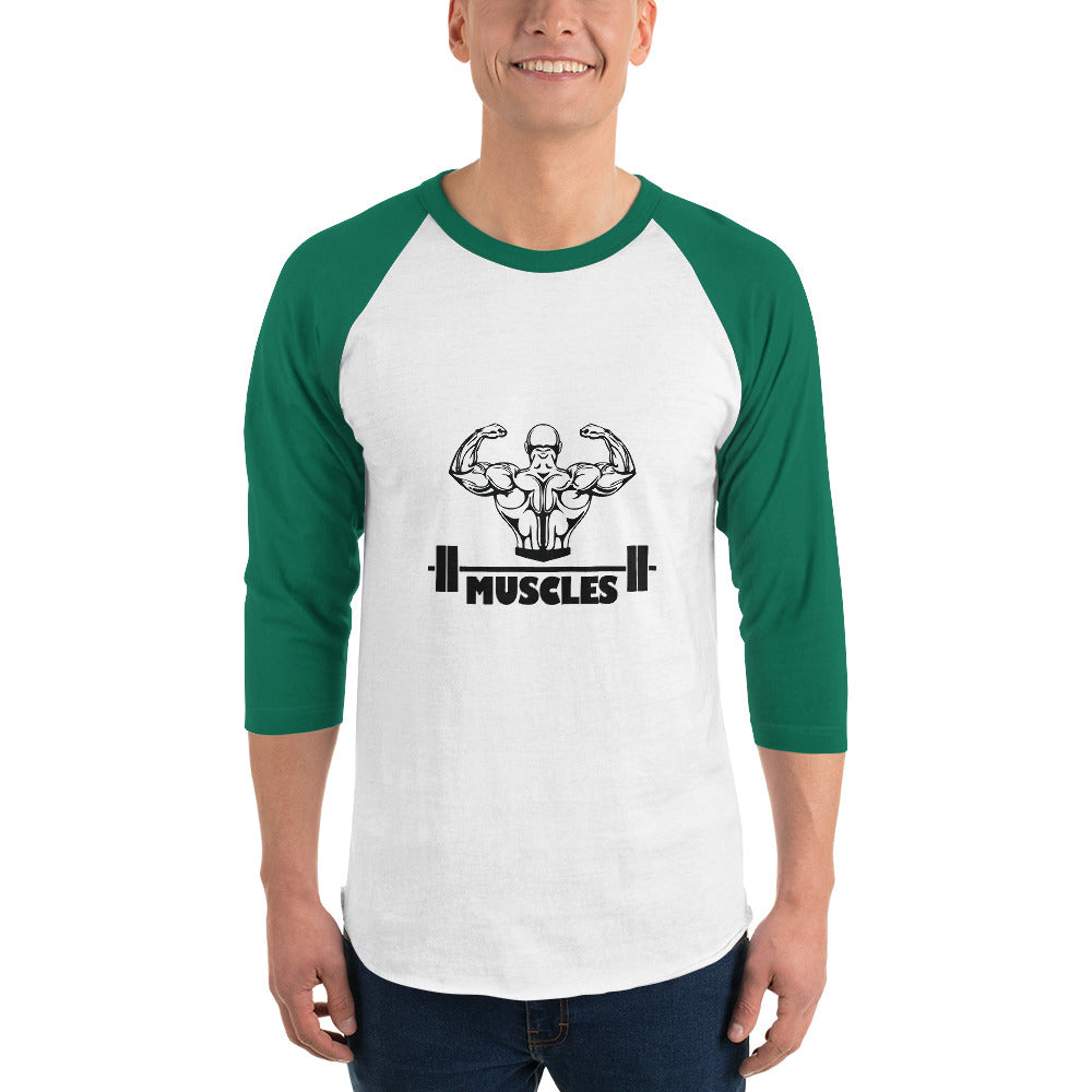 MUSCLES - 3/4 sleeve raglan shirt