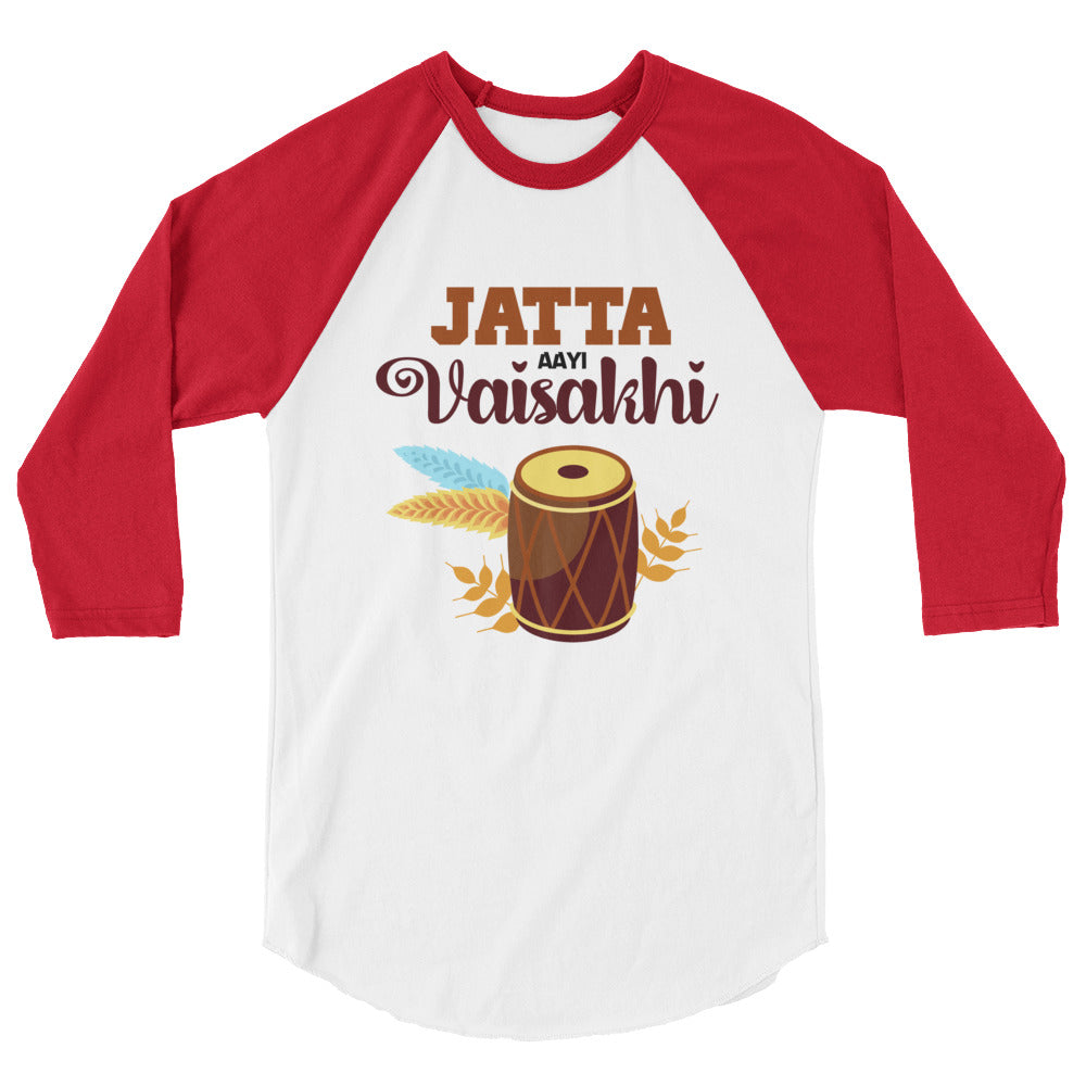 JATTA AAYI VAISAKHI - 3/4 sleeve raglan shirt