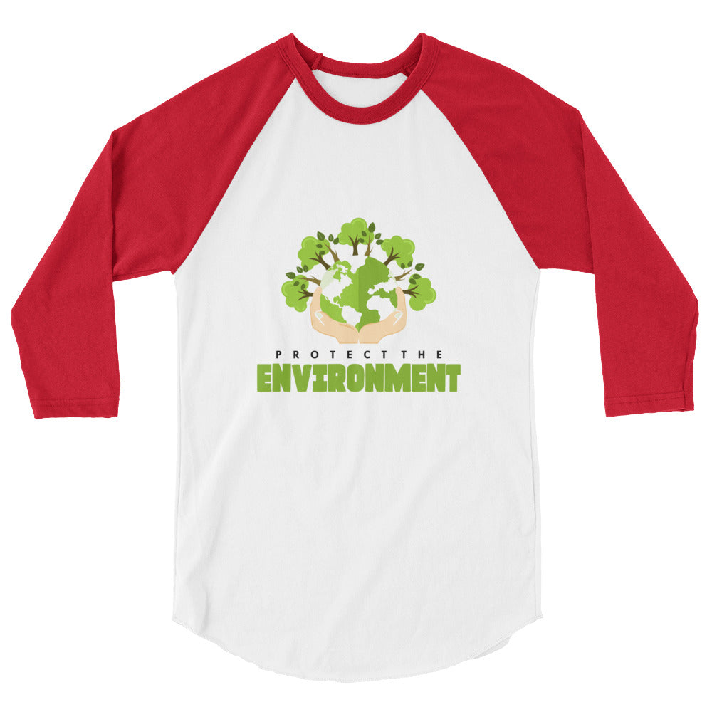 PROTECT THE ENVIRONMENT - 3/4 sleeve raglan shirt