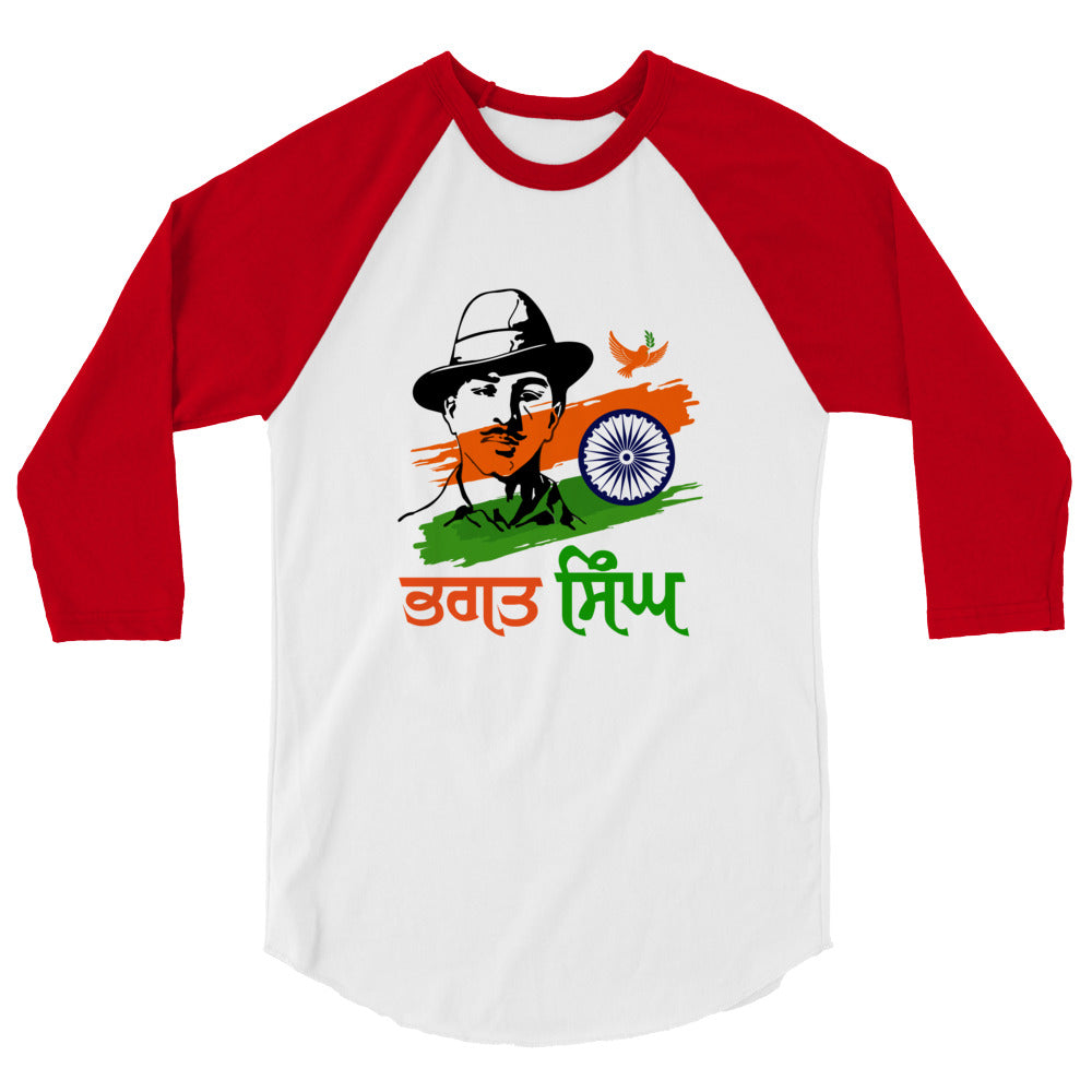 BHAGAT SINGH - 3/4 sleeve raglan shirt