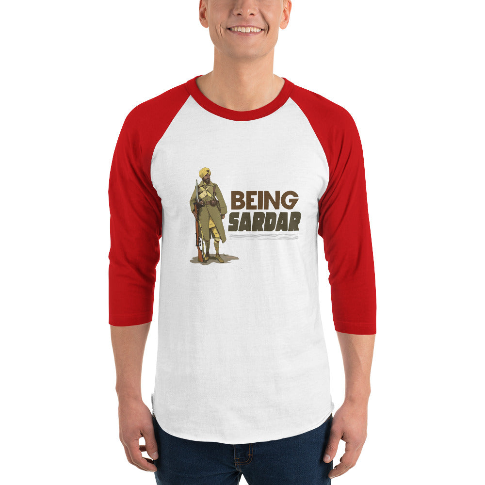 BEING SARDAR - 3/4 sleeve raglan shirt