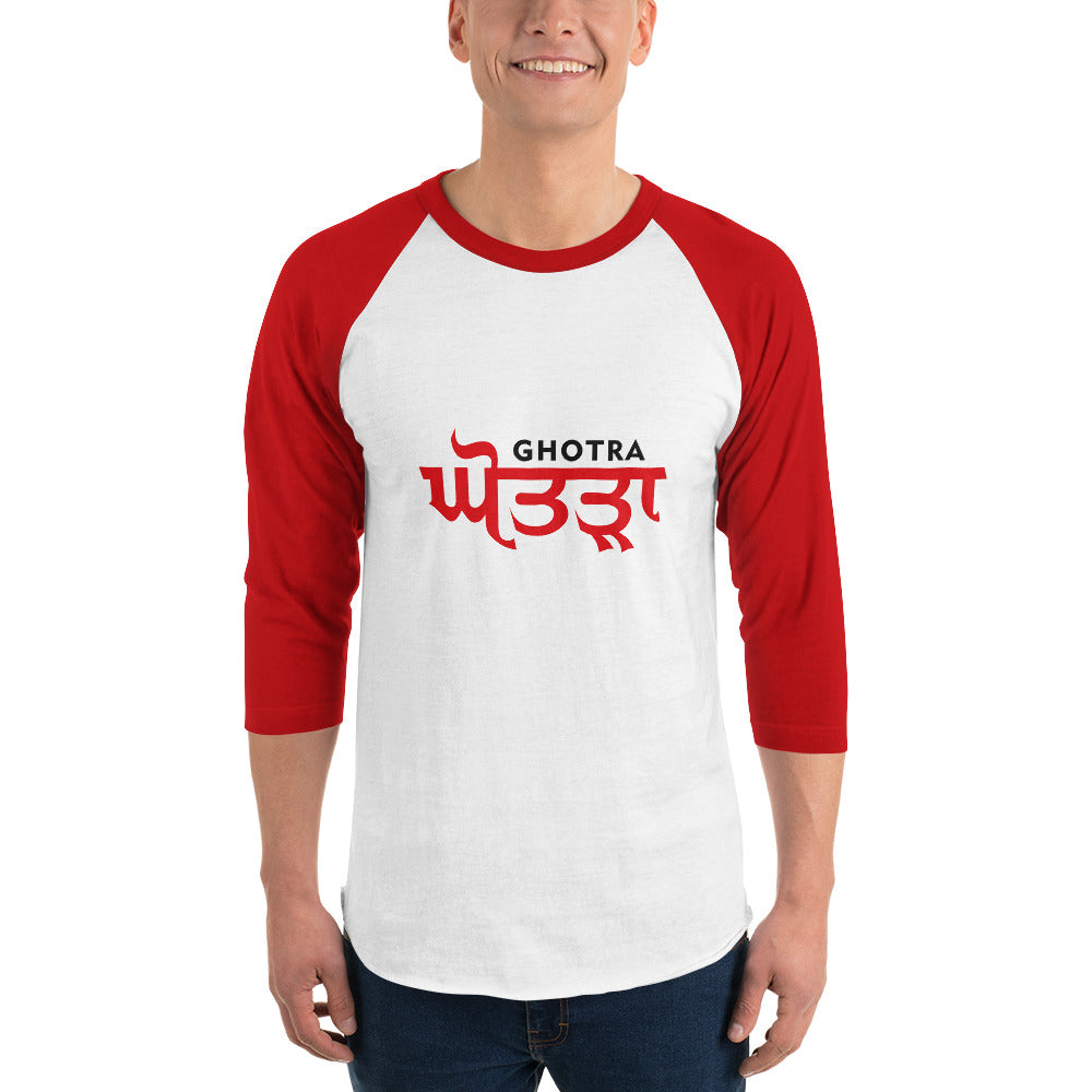 GHOTRA - 3/4 sleeve raglan shirt