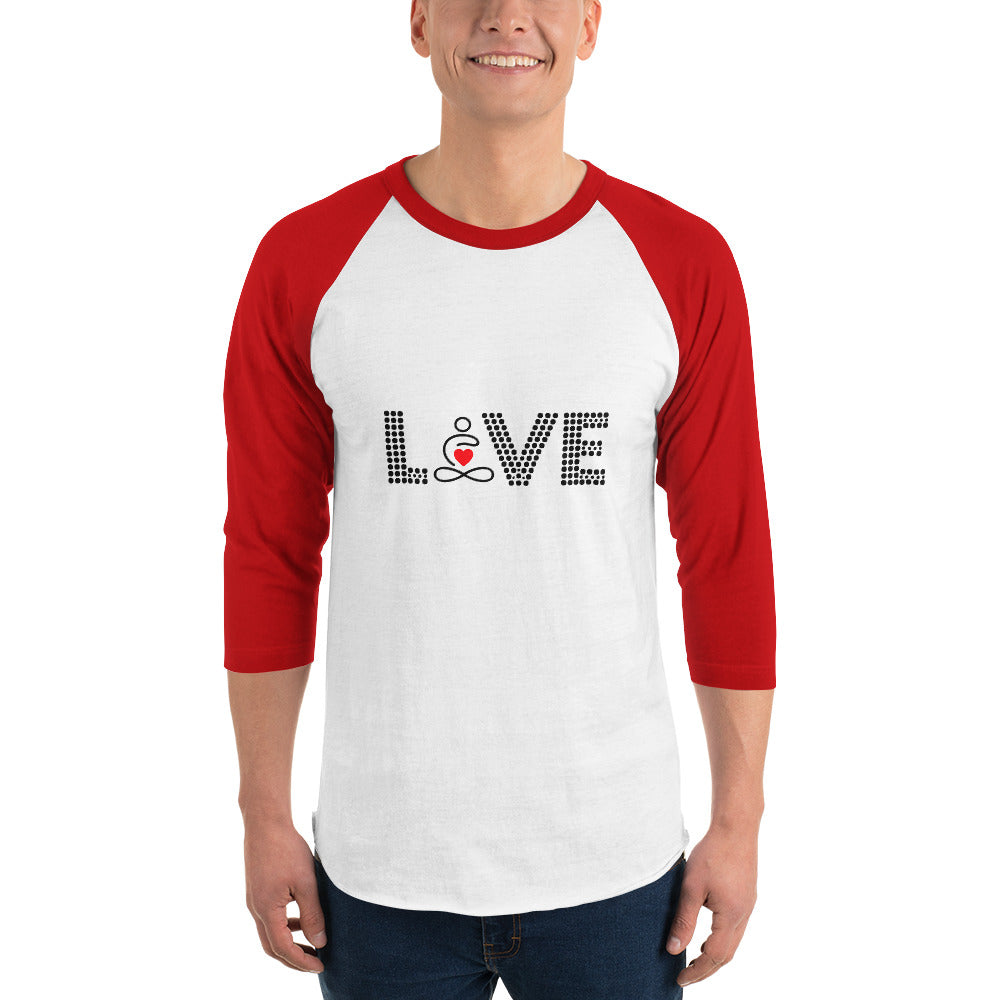 LOVE YOGA - 3/4 sleeve raglan shirt