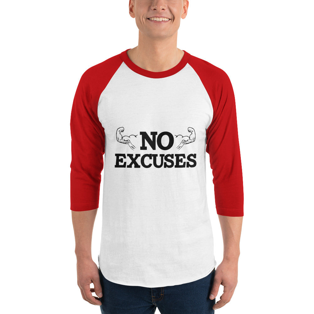 NO EXCUSES - 3/4 sleeve raglan shirt