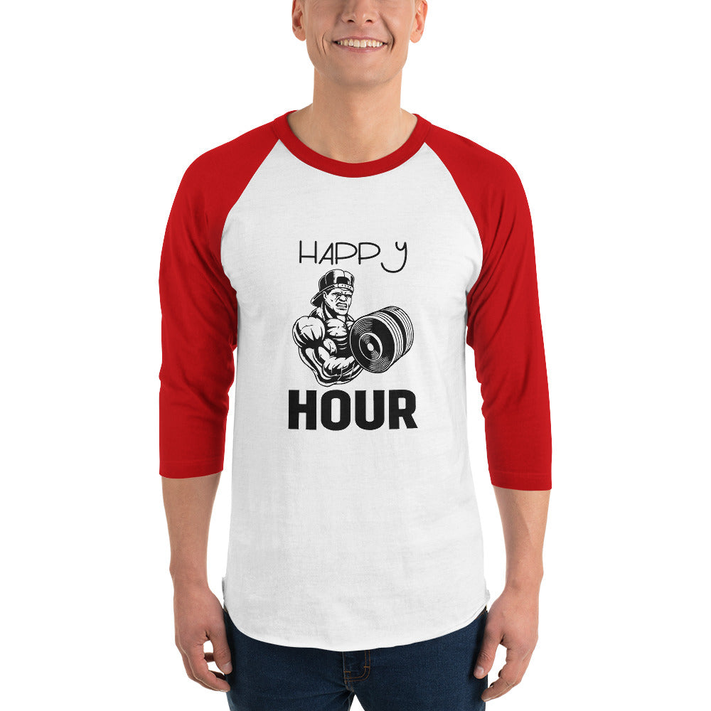 HAPPY HOUR - 3/4 sleeve raglan shirt