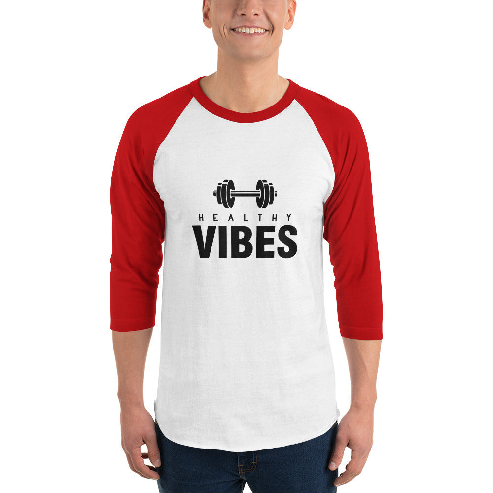 HEALTHY VIBES - 3/4 sleeve raglan shirt