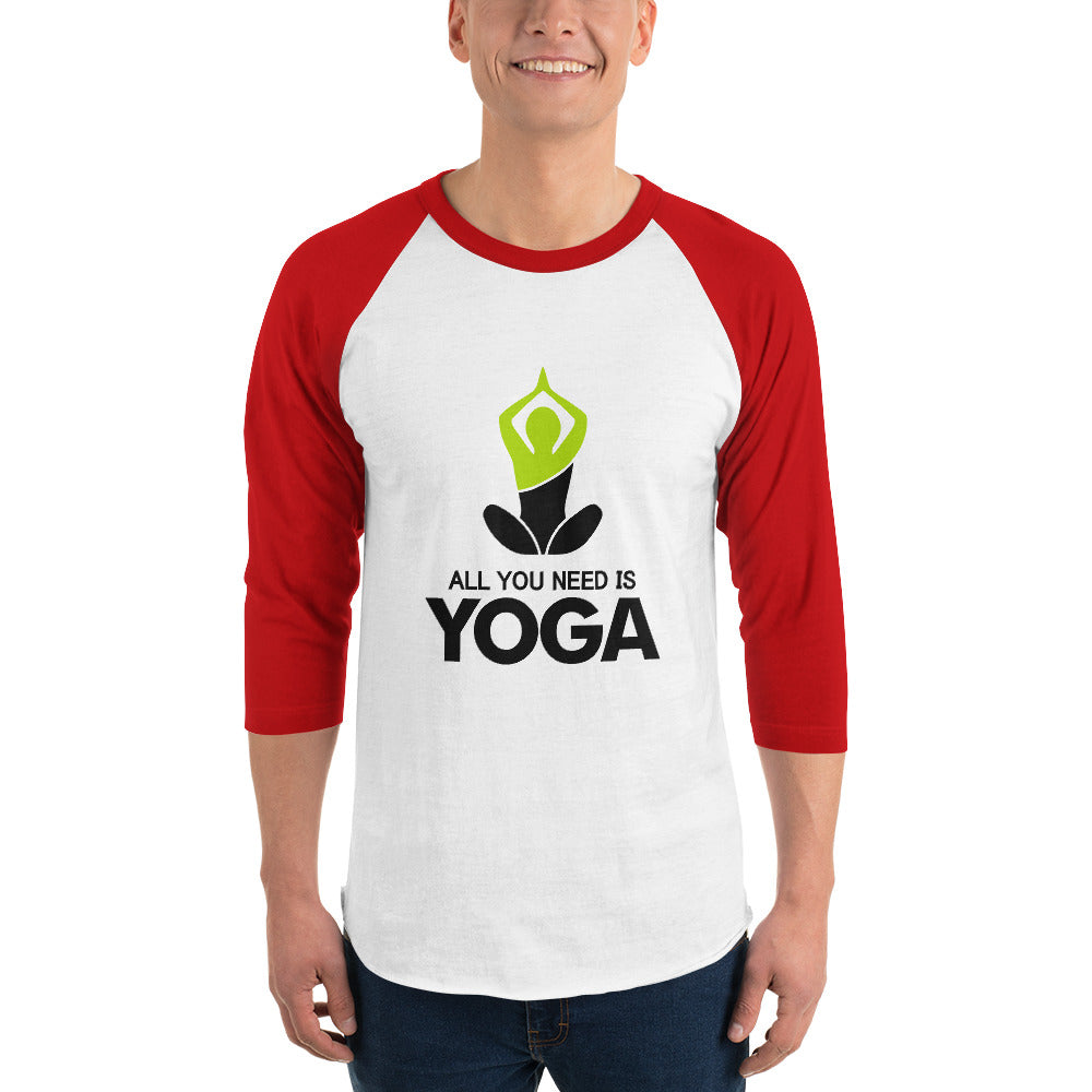 ALL YOU NEED IS YOGA - 3/4 sleeve raglan shirt