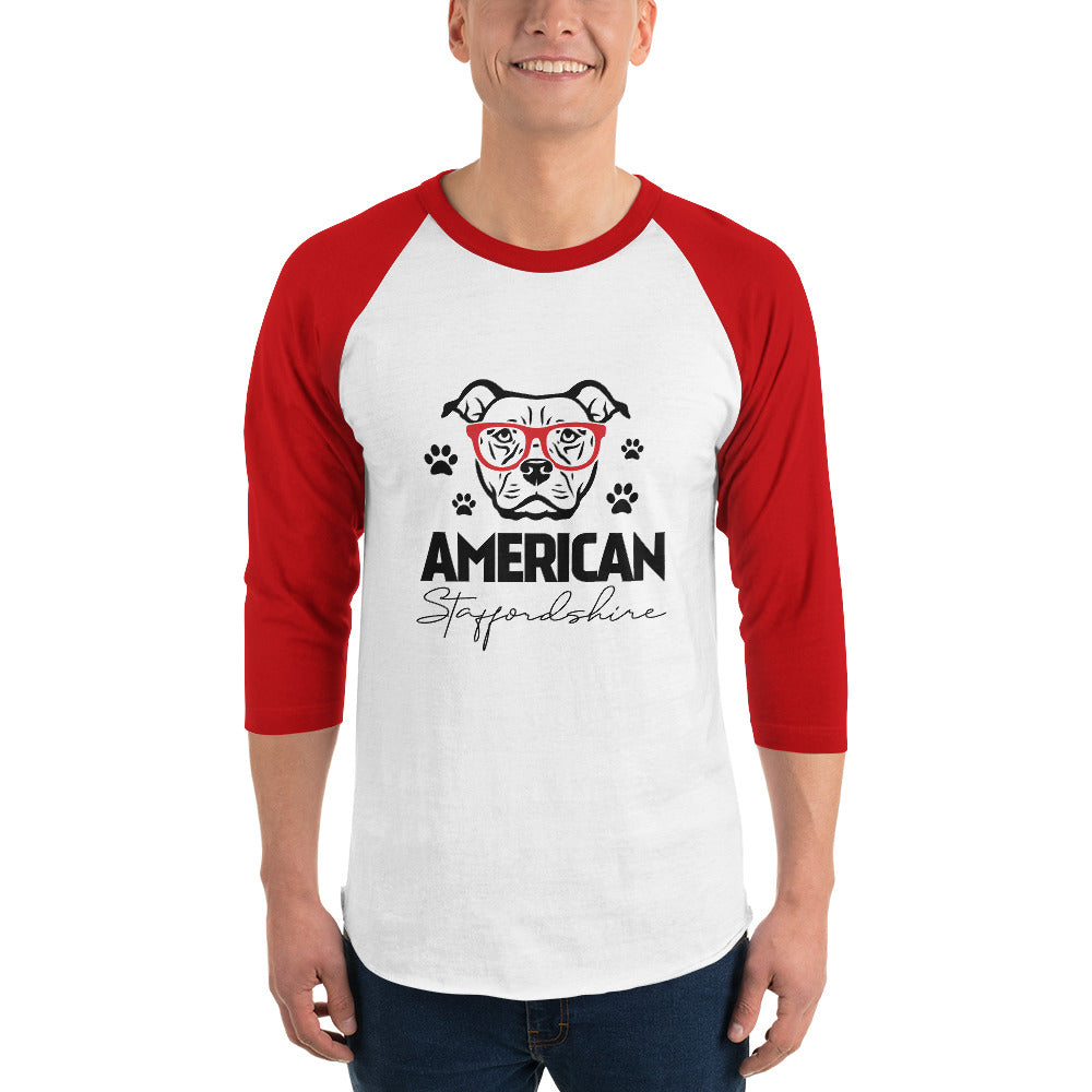 AMERICAN STAFFORDSHIRE - 3/4 sleeve raglan shirt
