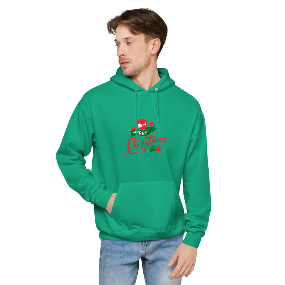 Merry Christmas- unisex fleece hoodie