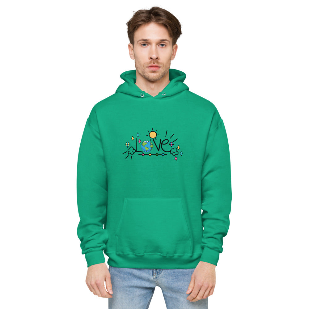 LOVE EARTH - unisex fleece hoodie